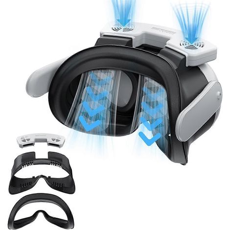 Masque rafraîchissant avec ventilateur à 3 vitesses réglables et accessoire facile à installer (1/5)