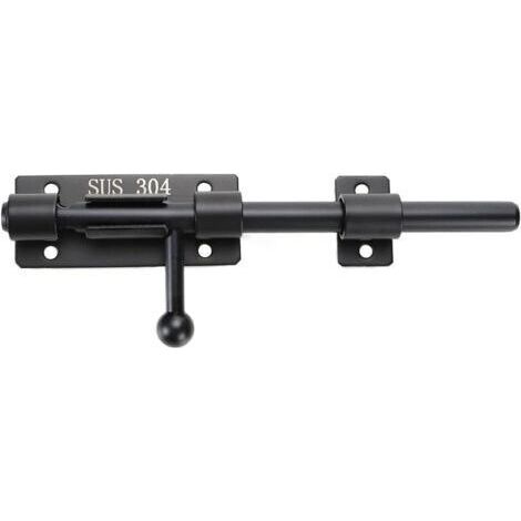 Loquet à pêne cylindrique de 8 pouces, loquet de portail à pêne coulissant robuste, loquet de porte en acier inoxydable 304 solide, loquet de sol, matériel pour clôture, porte de cour, porte d (1/3)