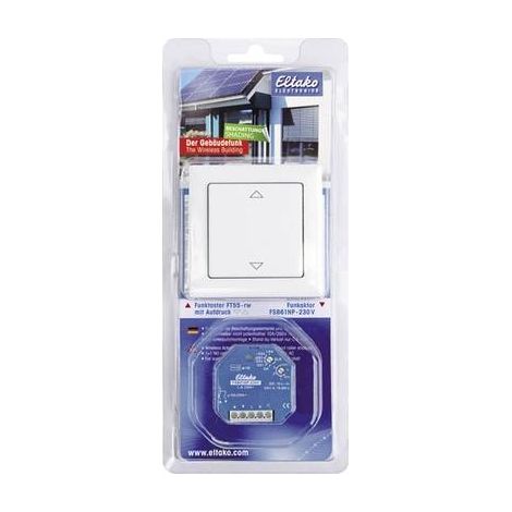 BPB55 Blisterpack Beschattung Eltako senza fili Starter kit controllo avvolgibili Montaggio esterno, Da incasso Potenza