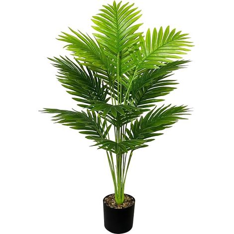 Plantes Artificielles Interieur Extérieur en Pot Fausse Plante Verte Décoration avec Faux Branches pour Maison Chambre Salon Balcon Cour Jardin Bureau Palmiers Haut (1/5)