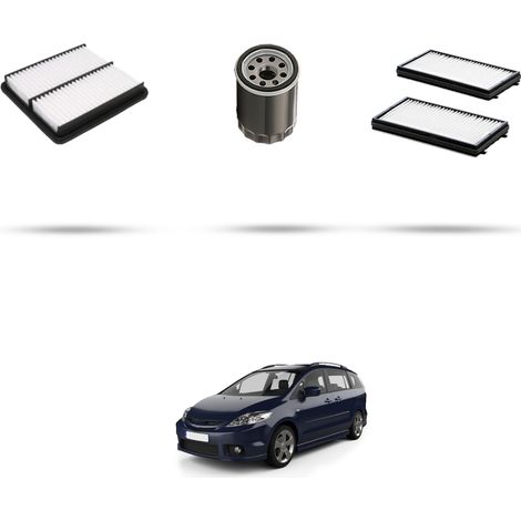 Kit tagliando 3 filtri compatibile con Mazda 5 (CR) 1.8 85kw 2005 al 2010 (1/5)