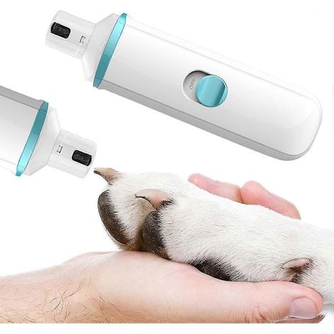 Coupe-ongles pour chiens, coupe-griffes électrique silencieux, lime à ongles indolore, convient aux chiens et chats de petite et grande taille.