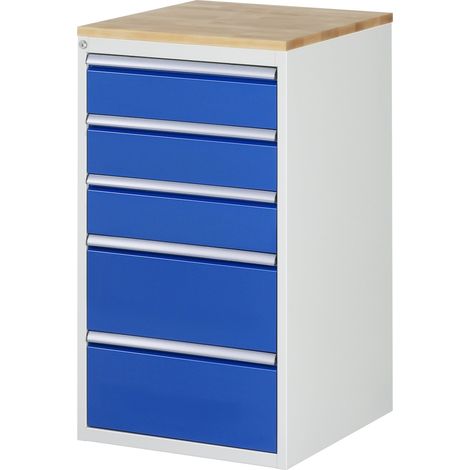 Rau Schubladenschrank Buche-Top und 5 x Schubl.-L 3x150 2x240mm (1/5)
