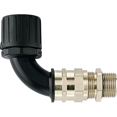 HellermannTyton 166-23306 HG34-90CG-M32-PA66/NPB-BK Schlauchverschraubung Schwarz M32  90°  1 St.