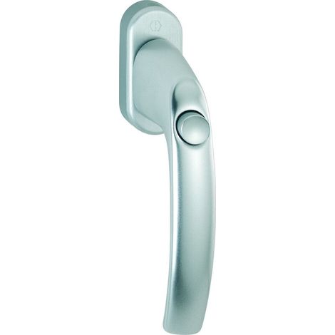 HOPPE® Fenstergriff abschließbar Atlanta 0530SV/U26, ohne Schrauben, Aluminium, 2545493