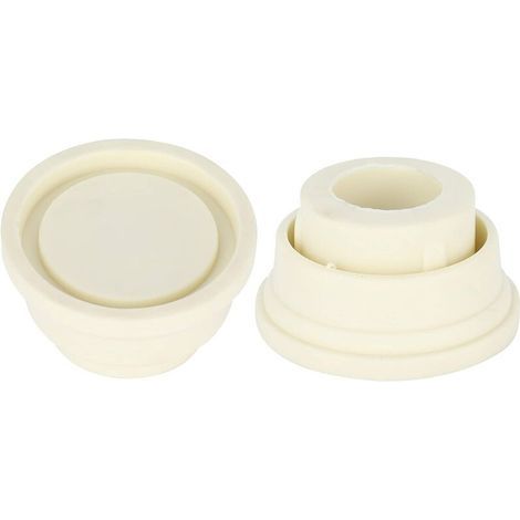 GABRIELLE Tampon D'échelle De Piscine 2 Pièces Embouts D'échelle pour Piscine Creusée Ensemble De Pare-Chocs en Caoutchouc Blanc pour Échelles De Piscine, Pièces De Rechange Universelles (1/5)