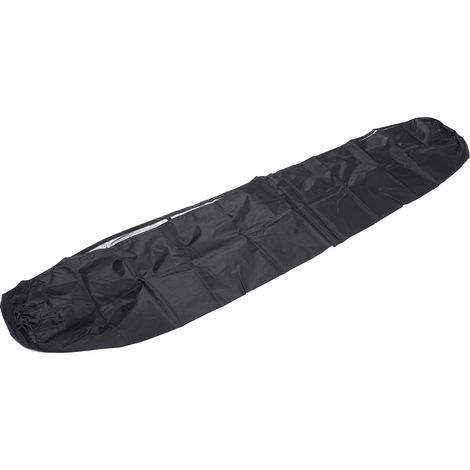 Toile de protection rétractable pour store banne, imperméable et anti-poussière, pour terrasse ou balcon extérieur, noire, 2 m / 6,6 pi (1/5)