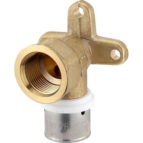 Pressfitting-Wandwinkel 52 mm - 26 x 3,0 mm - 3/4 Zoll Innengewinde für MV-Rohr