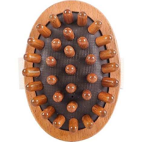 Brosse de massage anticellulite en bois pour spa – Coussin d'air méridien, outil de soin corporel (1/5)
