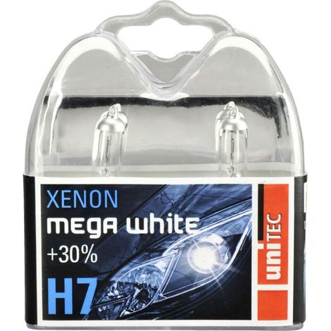 Lampada H7 Xenon Unitec Mega Bianco 12V 55W Illuminazione Potente (1/2)