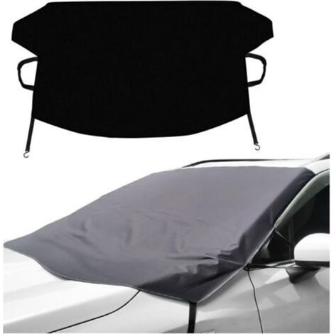Couverture Pare-Brise Voiture, Bache de Protection Hiver pour Véhicules, Protege Pare Brise Givre et Fenetre Avant, Contre Neige, Gel, Soleil et Poussière, pour Plupart des VéHicules
