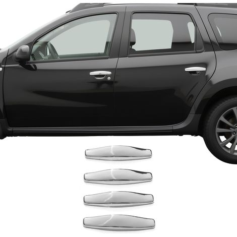 OMAC Couverture de poignée de porte Compatible avec Dacia Sandero 2008-2012 en Acier Inox 4Pcs (1/5)