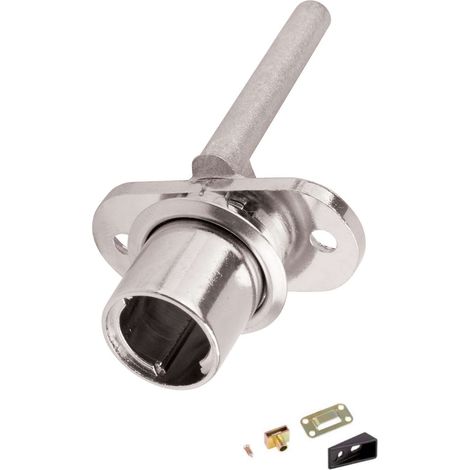 Cyclingcolors – Serrure pivotante centrale de meuble Ø 18mm – Acier chromé – Montage façade avant – Kit avec guides et contreparties pour tiroir en bois