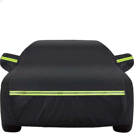 Housse de voiture imperméable, housse de voiture extérieure en coton avec fermeture éclair pour hayon, anti-UV, respirante, résistante à la poussière, à la pluie, aux rayures, à la neige, au soleil, e (1/5)