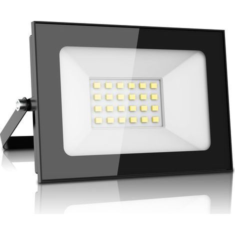 1 LED Floodlight, 12V 20W, Warm White 3000K, IP65 Waterproof, Aluminum, Garden Courtyard Patio (1/5)