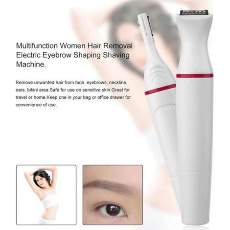 Epilateur Sourcil Femme Rasoirs,Stylo epilateur sourcil rasoir femme électrique visage,femme rechargeable Rosedoré Sans Douleur (1/5)