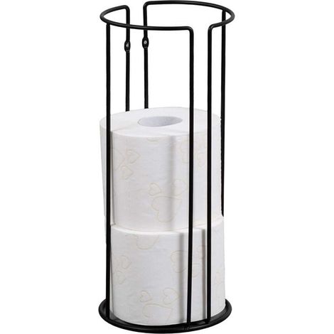 Sapho Ridder - Portarrollos de papel higiénico Classic, negro 11116110 (1/2)