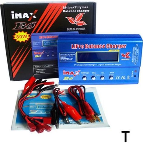 Imax B6 B6AC chargeur de équilibre Afficheur numérique multifonction intelligent 80W,T Plug (1/4)