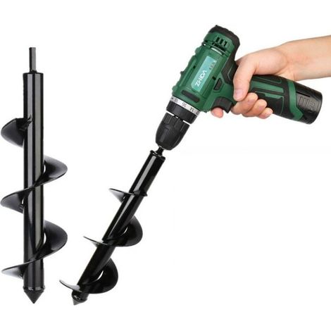 Acier Inoxydable, Creuser des Trous Cultiver en Profondeur, Outil de Plantation Pratique pour Fleur Planter des Arbres Arbustes (Dia: 8cm L: 30cm)