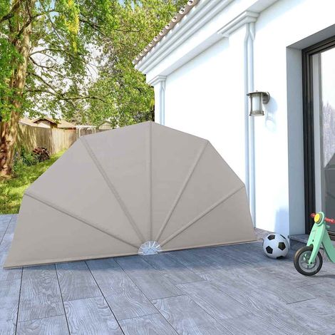 vidaXL Toldo lateral plegable terraza color crema 160 cm (1/5)