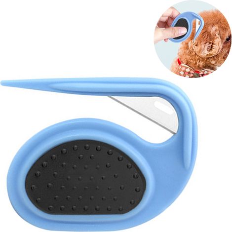 Peigne pour animaux, peigne pour chien, toilettage canin, couteau à démêler, démêlage pour chat, peignage, couteau à poils pour les pattes, démêlage, couteau à couper les cheveux (1/5)