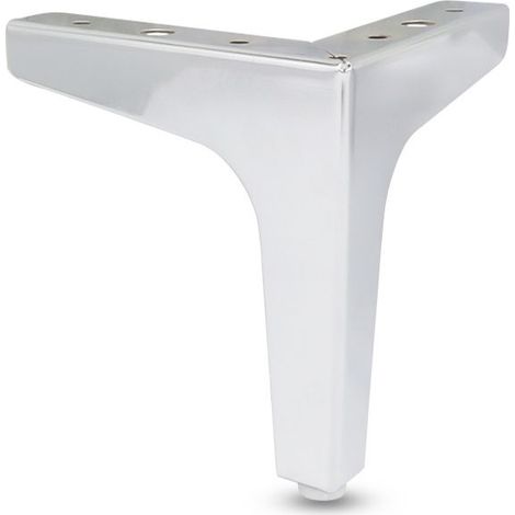 Lot de 4 pieds de canapé en métal, pieds de meubles de style moderne(argent) (1/3)