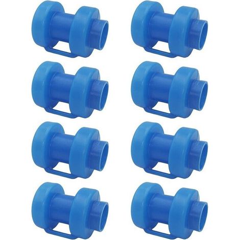 Embouts De Trampoline - Lot De 8 Embouts De Protection pour Barres De Filet De Trampoline - Trampoline Intéri Vert À Capuchon pour Poteaux Ø 25 Mm Filet De Sécurité De (1/4)