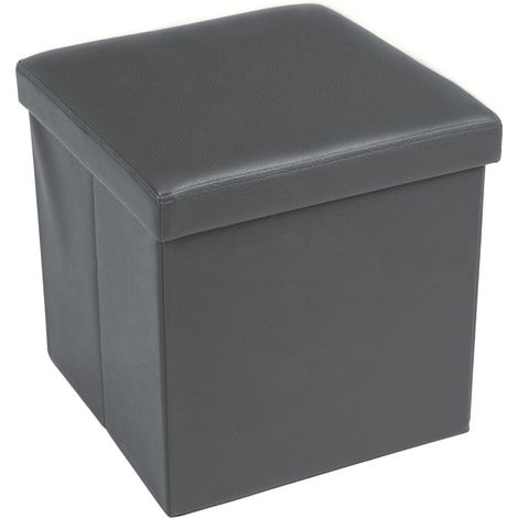 POUF CONTENITORE POGGIAPIEDI EDDY UNITO GRIGIO