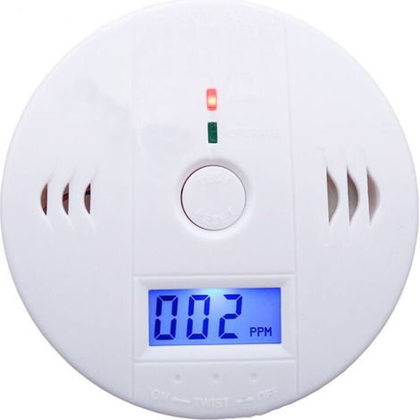 Kohlenmonoxidmelder mit LED-Anzeige/elektronischem Sensor, Kohlenmonoxid-Alarmmelder, 20000 PPM