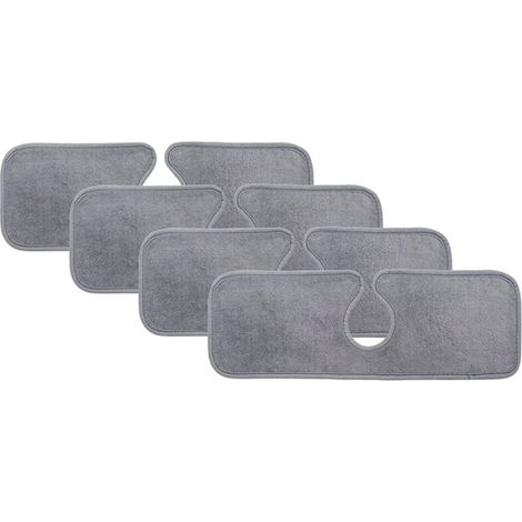Ensemble de 4 protecteurs d'évier, microfibre, 15 x 5,5 pouces, super absorbant, gris