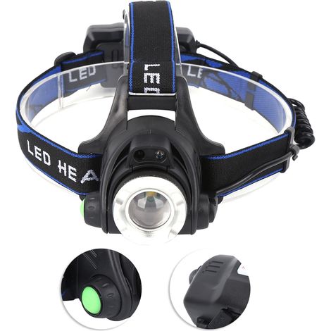 LED-Stirnlampe, USB-aufladbar, Taschenlampe für Outdoor-Camping und Imkerei (1/5)