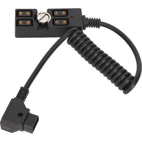 Câble d'alimentation pour caméra avec sortie D Tap et vis 1/4 pouce adaptateur répartiteur femelle D Tap B vers 4 ports pour caméra à monture V (1/5)