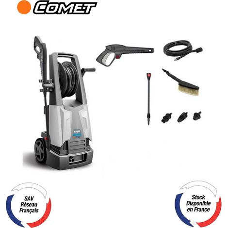 COMET KRM 1100 Extra - Nettoyeur haute pression 125 bars - Eau froide - R�f. 9063000200 - Pompe aluminium - 230 V - D�bit 420 L/h - Tuyau 8 m - �lectrique 1600 W - Usage domestique et semi-pro