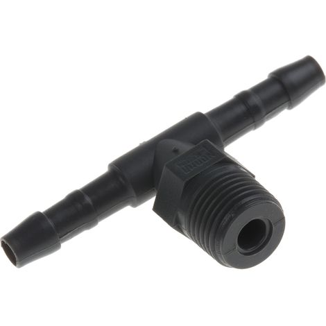 RS PRO Mâle T 1/8pouce, R 1/8" mâle, en Polyamide ( Prix pour Paquet de 5 )