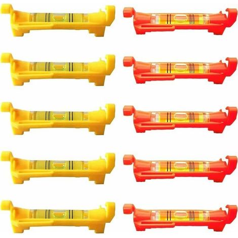 10 pezzi Mini livella a bolla, livella a corda, livella per piastrelle, corda per muratore, livella a bolla, adatta per muratura, idraulica, ingegneria di misurazione del settore edile (1/5)