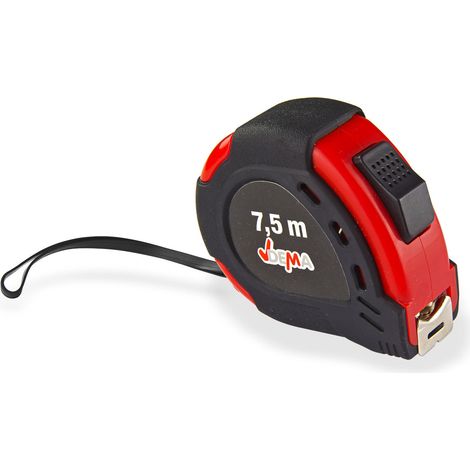 Rollmaßband Maßband Bandmaß 7,5 m Self-Locking Rollenmaßband Messband mit Magnet (1/2)
