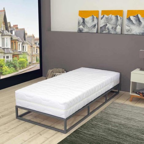 Matelas 120 x 200 cm à ressorts ensachés 7 zones H2, 20 cm, blanc - PANGIVO (1/5)