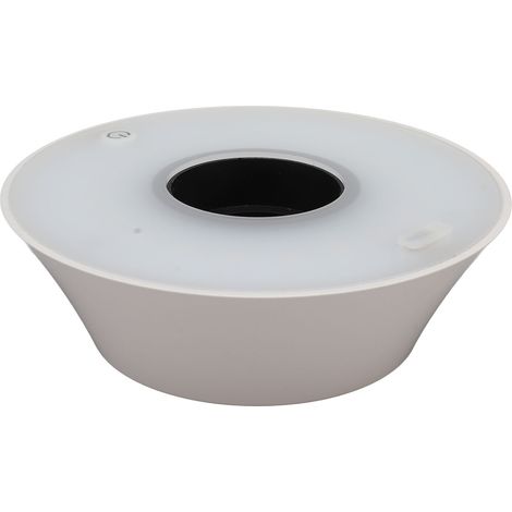 Lampe de table LED sans fil innovante pour bouteille de vin avec câble USB, idéale pour la décoration d'hôtels, restaurants et bars (blanche). (1/5)