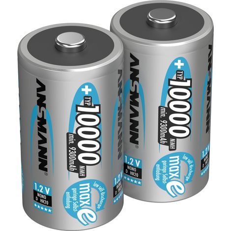 Ansmann maxE Mono (D)-Akku NiMH 10000 mAh 1.2 V 2 St. (1/5)