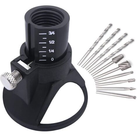 Kit de fixation rotatif multi-outils pour guidage de coupe Foret de foret Rotary Multi Outil de coupe Guide de coupe Kit de coupe contrôlée , 11 Set (1/5)