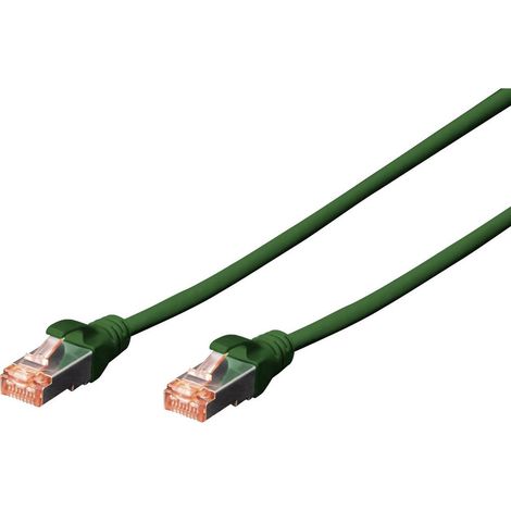 DIGITUS Patchkabel Cat6 SFTP 2xRJ45 3.0m grün Hebelschutz (1/4)