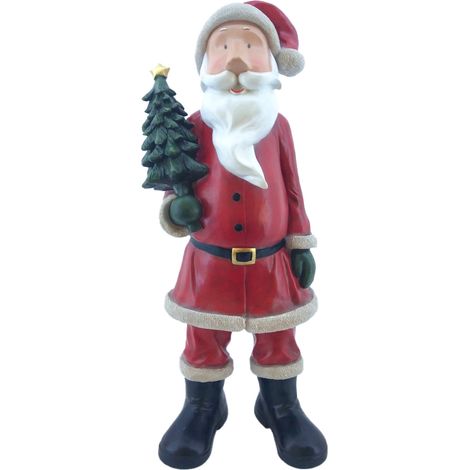 Figur Weihnachtsmann 40 x 14,5 x 10,5 cm rot Weihnachtsfigur