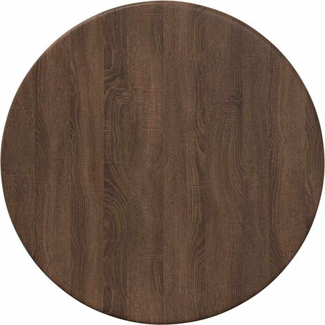 Maison Exclusive - Tischplatte Braun Eichen-Optik Ø 30 x 1,5 cm H