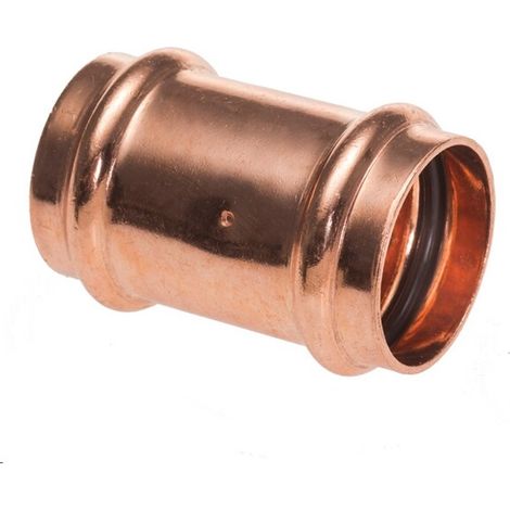 Ibp Bänninger – Raccord radiateur manchon cuivre égal à sertir femelle Ø14 – Joint torique EPDM – Plage de température -35°C à 110°C – Pression jusqu'à 16 bar