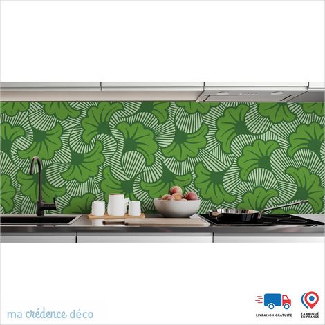 Crédence : Wax foncé - Couleur Vert jaune - Alu composite - 60 - 120 (1/3)