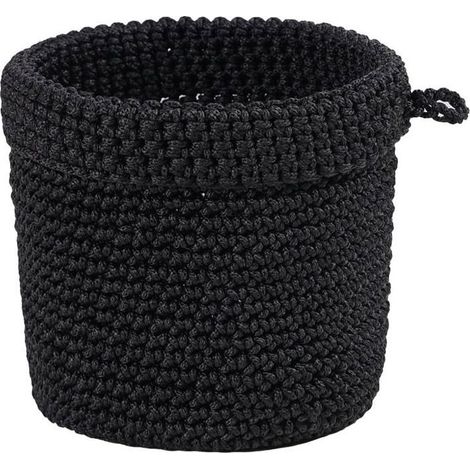 Paniers de Rangement Noir,Organisateur Tressé Naturel,Fabrication Artisanale,Pliable,Décor Maison Respectueux de l'environnement (1/4)