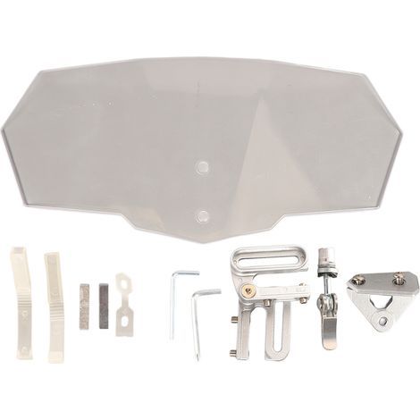 Pare-brise moto transparent haute clarté résistant aux chocs universel écran de protection motocyclette (1/5)