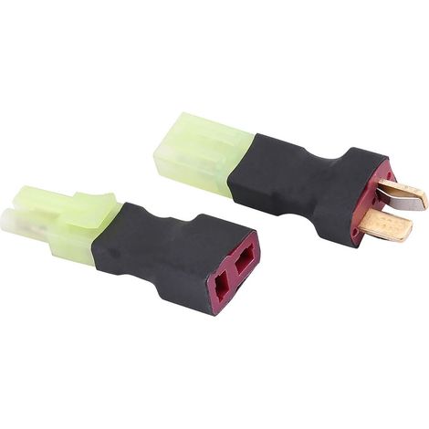 Stück drahtloser T-Stecker-Adapter (männlich/weiblich) auf Mini-Tamiya-Buchse/Stecker (1/5)