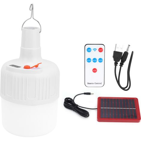 Ampoule Led Solaire - Batterie 6000mah - 24 Leds Ip65 - Camping Randonnée Urgence - 1 Pièce (1/5)