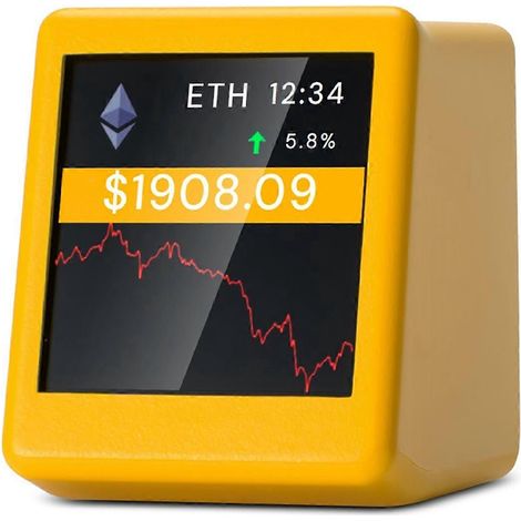 Nouveau traqueur de cryptomonnaies WiFi 2,4 GHz avec affichage des prix pour NerdMiner C (1/5)